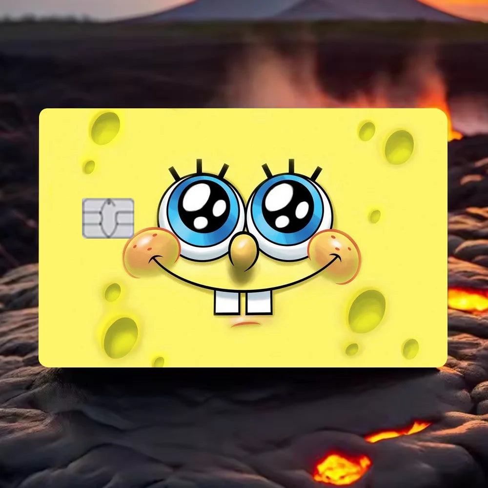 Sponge-Bobs Face Anime 4pcs 1Set Film Skin Sticker - Image 11