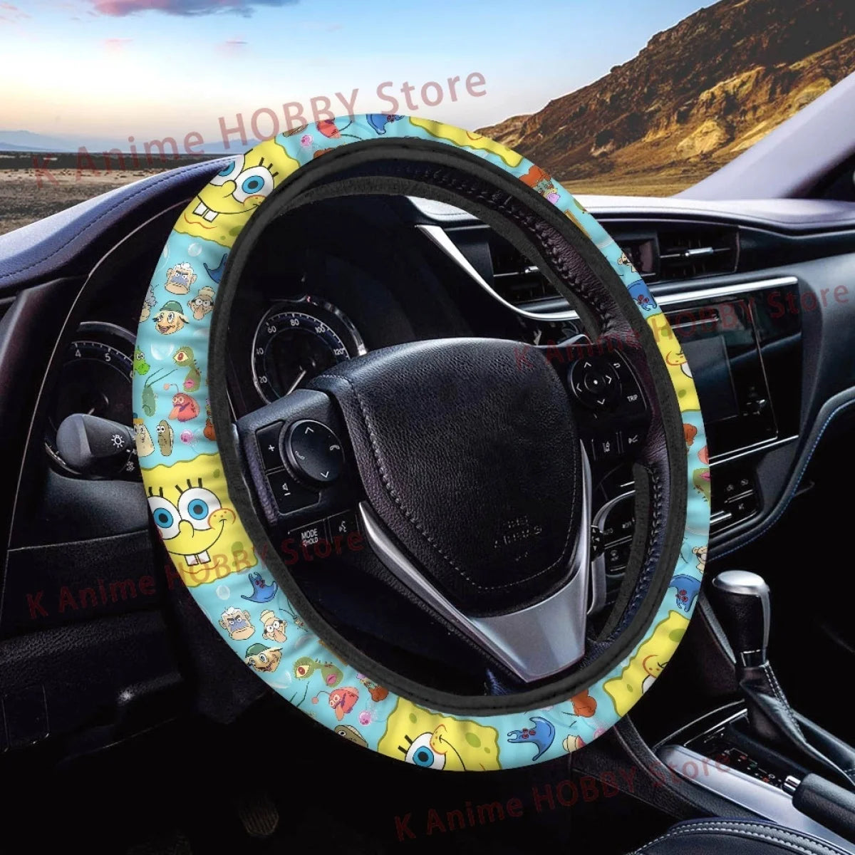 Cartoon SpongeBob Steering Wheel Covers - Image 7