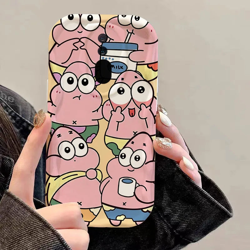 Kawaii SpongePatrick Cartoon TPU Soft Phone Case - Image 12