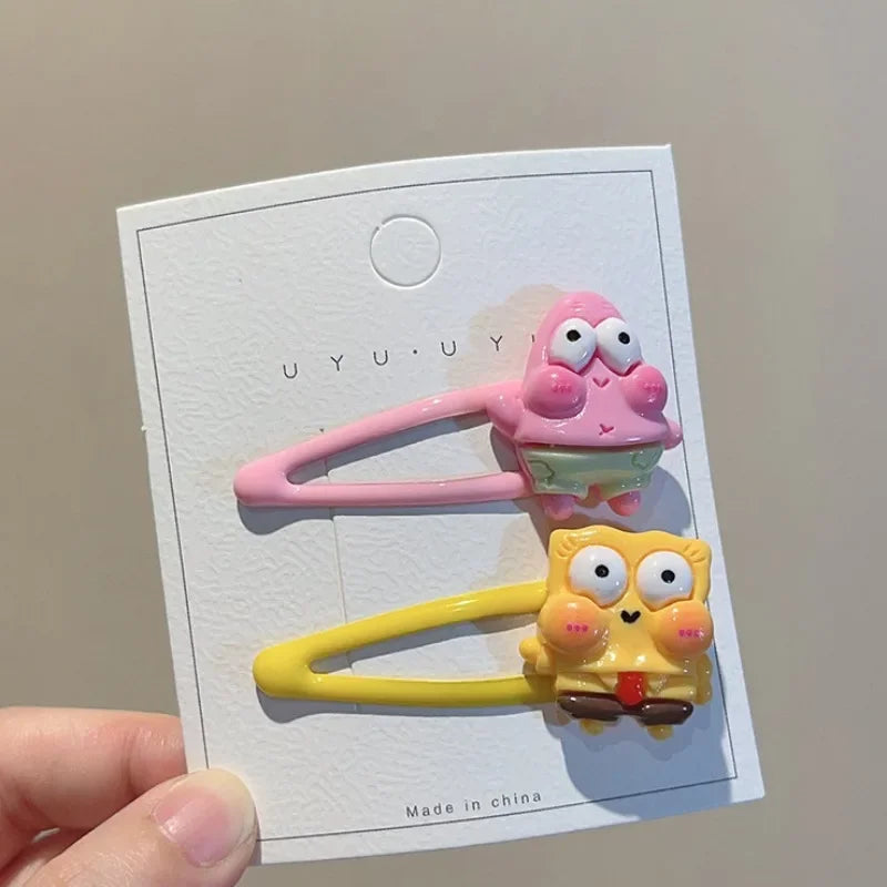 SpongeBob & Patrick Star Hairpin & Hair Rope Set - Image 2