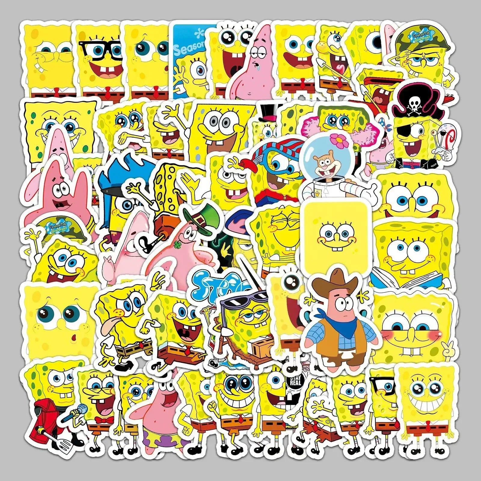 50PCS SpongeBob SquarePants & Patrick Star Stickers - Image 10