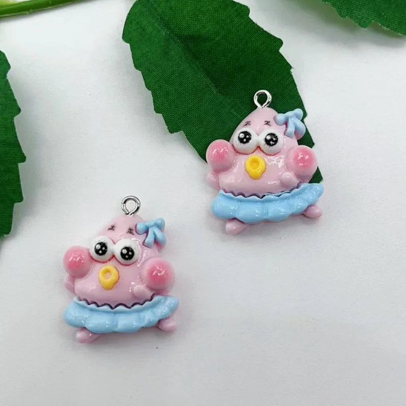 10PCS Resin Cartoon Character SpongeBob SquarePants - Image 8