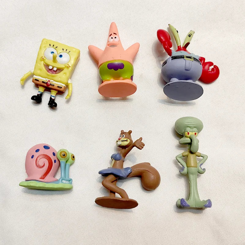 6pcs SpongeBob SquarePants Figure Set – Bob - Image 2