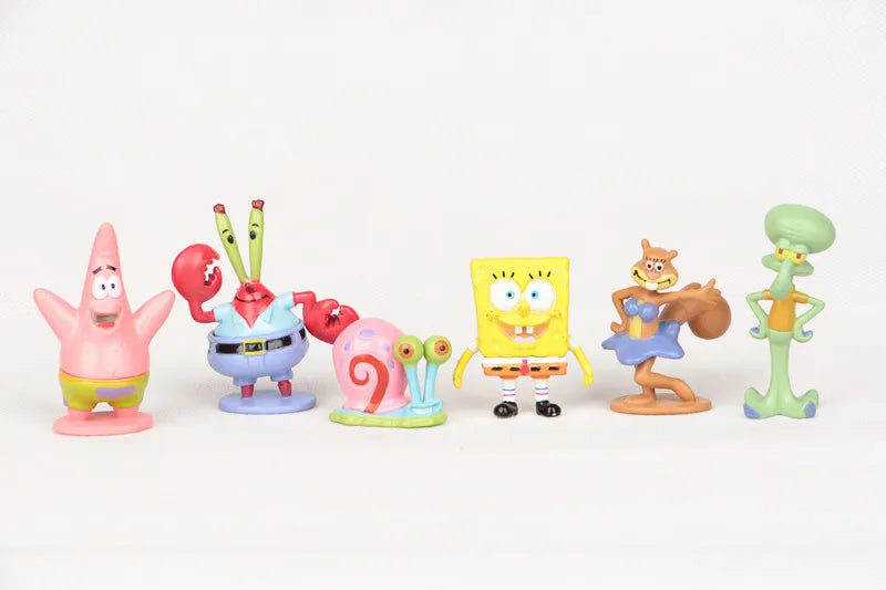 6pcs SpongeBob SquarePants Figure Set – Bob