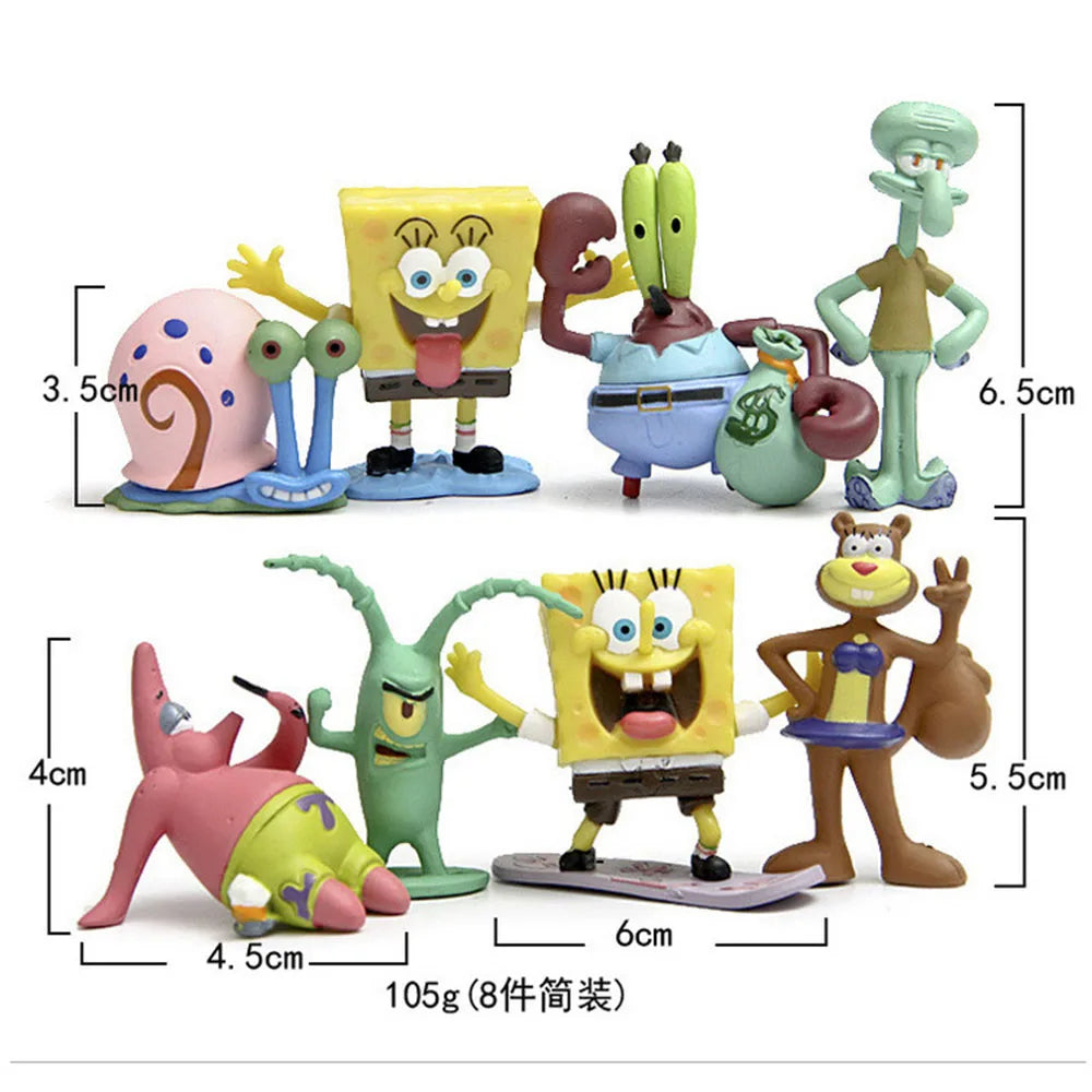 8pcs/set SpongeBob SquarePants - Image 5