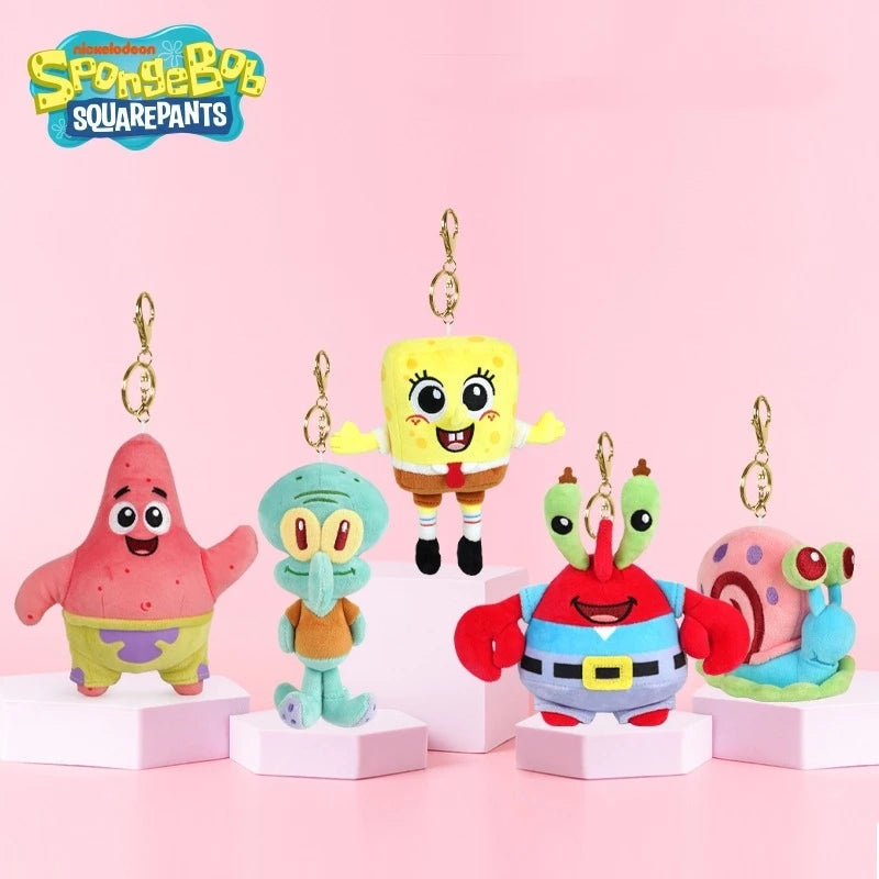 Kawaii SpongeBob SquarePants Plush Toy Keychain