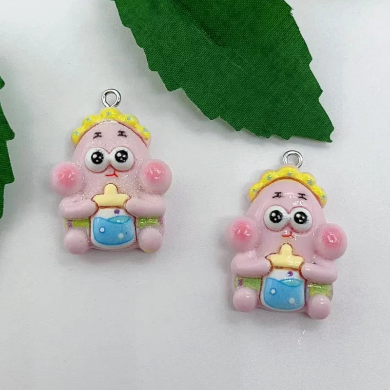 10PCS Resin Cartoon Character SpongeBob SquarePants - Image 7