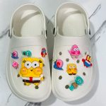 10pcs Cute SpongeBob SquarePants Shoe Decorations