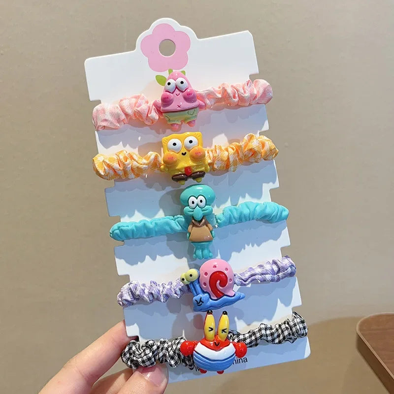 SpongeBob & Patrick Star Hairpin & Hair Rope Set - Image 5